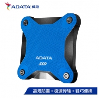 威刚（ADATA）移动硬盘 固态（PSSD) USB3.1 SD600Q 蓝色 480GB