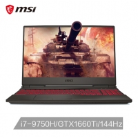 微星(msi)冲锋坦克Ⅱ GL65 15.6英寸窄边框游戏本(i7-9750H 8G 512G SSD GTX1660Ti 6G独显 赛睿 144Hz)（GL65 9SD-205CN）