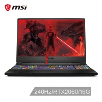 微星(msi)GE65 15.6英寸游戏本240Hz电竞屏(i7-9750H 16G 512GB SSD RTX2060 6G 赛睿单键RGB 黑)（GE65 Raider 9SE-206CN）