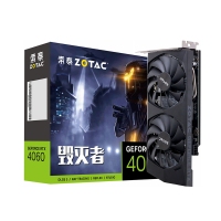 索泰（ZOTAC）RTX4060 8GB 毁灭者 OC HA 炫彩台式机电脑电竞游戏显卡